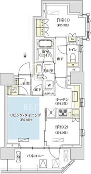パークホームズ西荻窪アベニュー 801 間取り図