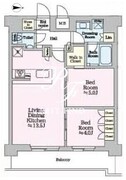 ワンルーフレジデンス亀戸 803 間取り図 ?>