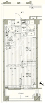 コスモリード西馬込 407 間取り図