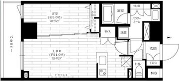 ステージグランデ秋葉原 1302 間取り図