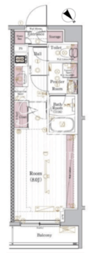 ブライズ清澄白河DUE 102 間取り図