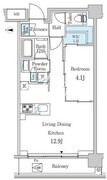 ジオエント中野弥生町 205 間取り図