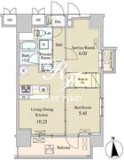 ザマグノリアガーデン恵比寿 301 間取り図