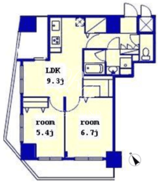銀座レジデンス伍番館 1105 間取り図