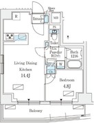 オープンブルーム入谷イースト 1502 間取り図