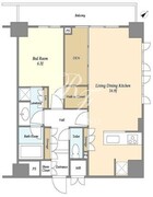 ラティエラ板橋 1401 間取り図