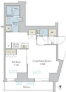 ブリリアイスト池尻大橋 337 間取り図