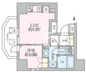 ザ・レジデンス三ノ輪 1303 間取り図