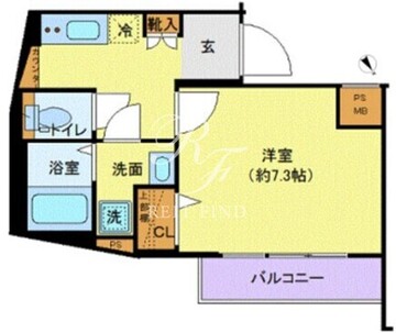 ディアレイシャス池尻大橋 309 間取り図