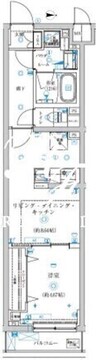 トラディス赤塚 504 間取り図