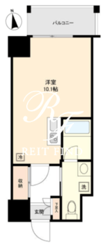 メゾンドゥ二コラ大井 604 間取り図