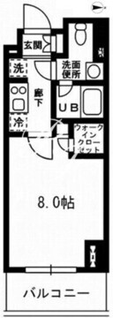レジディア杉並方南町 414 間取り図