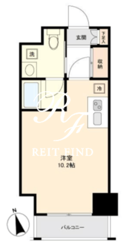 メゾンドゥ二コラ大井 702 間取り図