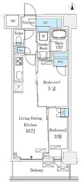 フロンティアレジデンス錦糸公園 437 間取り図