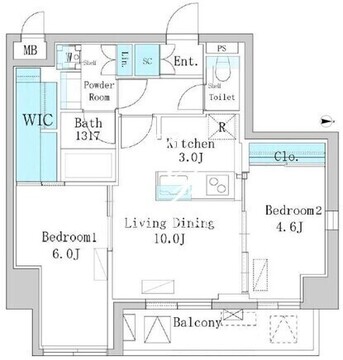 エル・セレーノ錦糸町 503 間取り図