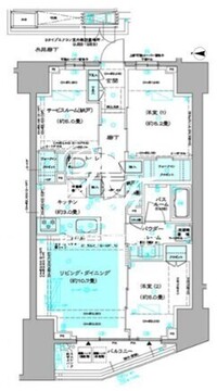 ディームス方南町 1004 間取り図