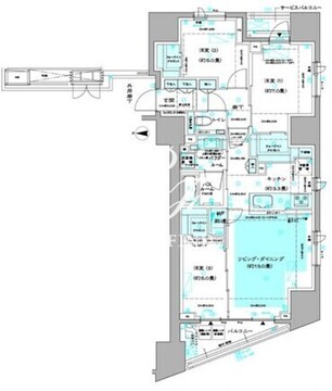 ディームス方南町 1005 間取り図