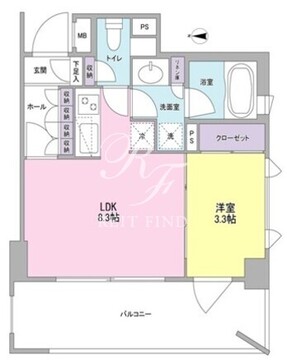 リバーレ蒲田仲六郷 214 間取り図