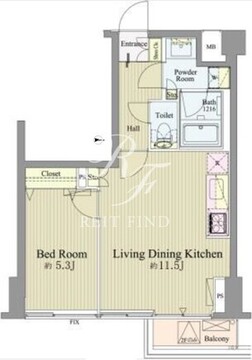 神楽坂南町ハウス 206 間取り図