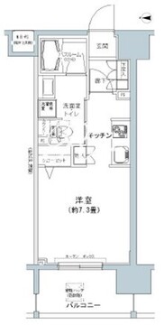 パークキューブ板橋本町 404 間取り図