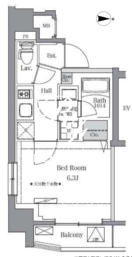 ＢｌｕＲｏｃｋ東品川 605 間取り図