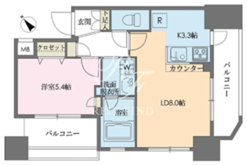 ドゥーエ新川 1301 間取り図