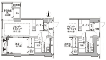 東雲キャナルコートCODAN 12-501 間取り図