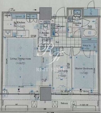 パークタワー西新宿 3002 間取り図
