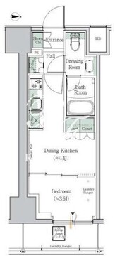 ワンルーフレジデンス中野南台 603 間取り図