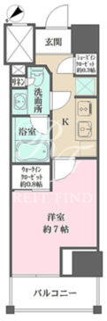 ザ・パークワンズ門前仲町 305 間取り図