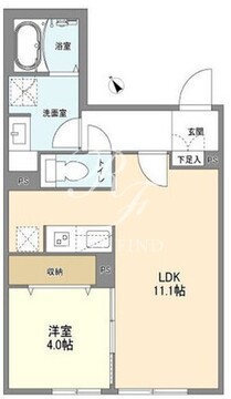 ウェルスクエア二子玉川 301 間取り図