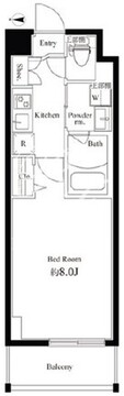 ハーモニーレジデンス新宿御苑 THE EAST 202 間取り図
