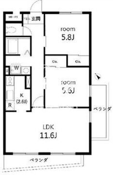 サンセゾンＩ 313 間取り図