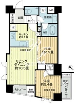 ザ・ライオンズ池袋 310 間取り図