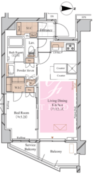 ブランシエスタ糀谷 612 間取り図