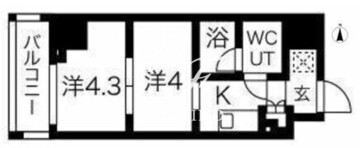 スパシエ蒲田グランドタワー 508 間取り図