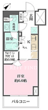 ザ・パークワンズ門前仲町 1202 間取り図