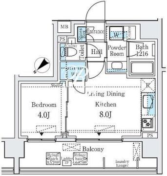 ディームス大塚 905 間取り図
