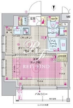 エステムプラザ飯田橋タワーレジデンス 1101 間取り図