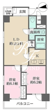 パークフラッツ日本橋馬喰町 601 間取り図