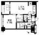 レジディア日本橋浜町 604 間取り図