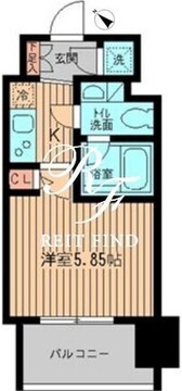 レジディア大森 1305 間取り図