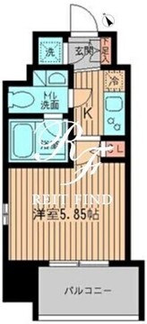 レジディア大森 1306 間取り図