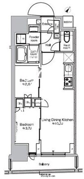 プラウドフラット日本橋馬喰町 502 間取り図