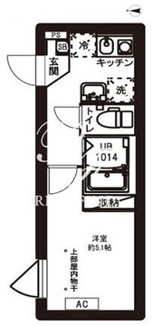レピュア駒込レジデンス 201 間取り図