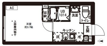 レピュア駒込レジデンス 202 間取り図