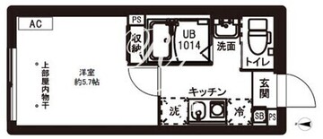 レピュア駒込レジデンス 302 間取り図