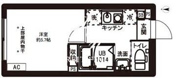 レピュア駒込レジデンス 403 間取り図