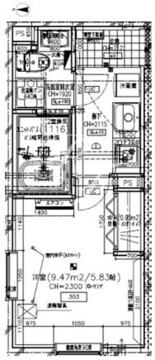 レピュア目黒本町レジデンス 303 間取り図