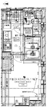 レピュア目黒本町レジデンス 105 間取り図